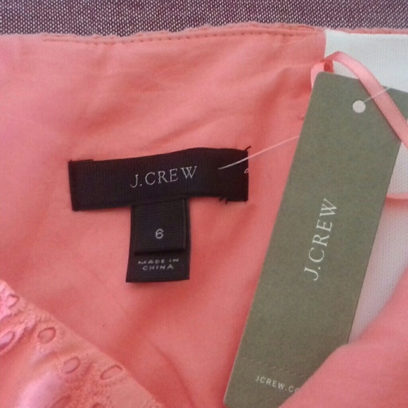 J.  Crew Strapless sheath dress in eyelet, Size 6 - Picture 4 of 6